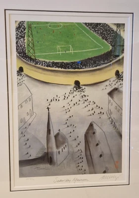 £195 • Buy Mackenzie Thorpe Signed Print 'Saturday Afternoon' 42/85 Artist Proofs