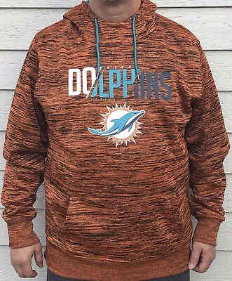 Miami Dolphins Hoodie Sweatshirt NFL Team Apparel Mens Large Orange • $49.99