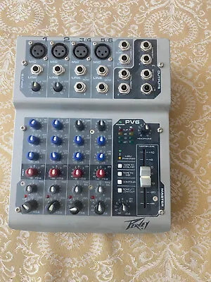 Peavey PV6 USB 6-Channel Compact Mixer With Power Supply • $100