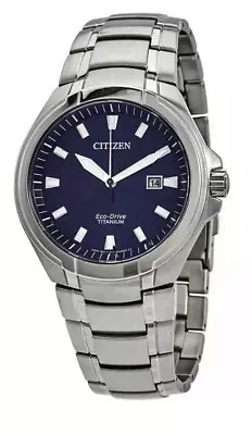 Citizen Paradigm Super Titanium Eco-Drive Blue Dial Men's BM7431-51L Watch • $42