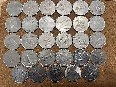 London 2012 Olympic 50p Coin Full Set - 29 Coins  • £43