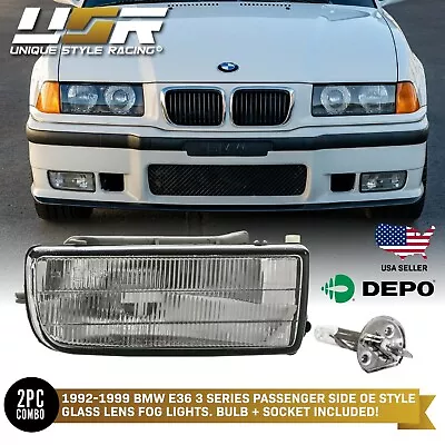 DEPO OE Replacement Fog Light Passenger Right Fit For 1992-1999 BMW E36 3 Series • $34.95