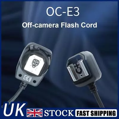 Off-Camera Flash Sync Extension Cord 1.2m Camera Extension Cable For Canon 580EX • £17.09