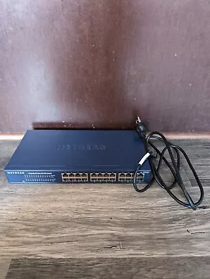 Netgear JFS524 ProSafe 24 Port 10/100 Unmanaged Network Switch Tested And Works • $15