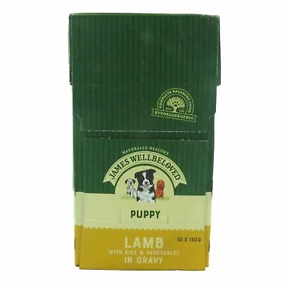 James Wellbeloved Dog Food Lamb & Rice Puppy Hypoallereginc Pack Of 10 X 150g  • £19.85