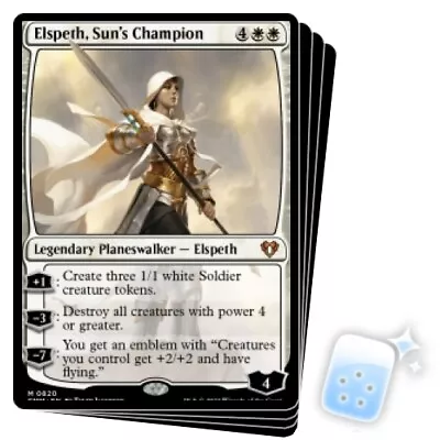 ELSPETH SUN'S CHAMPION (COMMANDER DECK) X4 Commander Masters Planeswalker MTG • $8.79