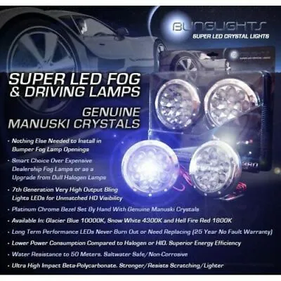 $84.99 • Buy Fog Lamps Driving Lights Can-Am Spyder Roadster Trike Blue LED Driving Light Kit