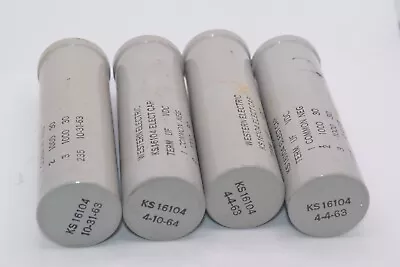 Match Quad Western Electric Electrolytic Capacitors Ks-16104 - 1000 1000mf • $90