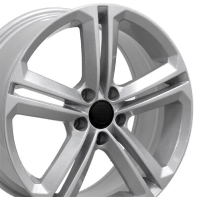 $160.75 • Buy 18  Silver 69924 Wheel Fits VW GTI, EOS, Jetta, Passat, Golf, Audi A3, TT, A6