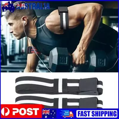 BFR Occlusion Bands Bodybuilding BFR Training Belts For Men Women (Black) • $10.39