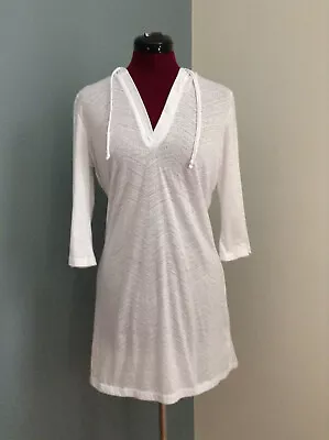 Marika Balance Collection Tunic Shirt Cover-Up White Medium Great! Worn Twice! • $8.95