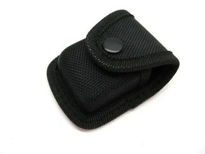 CARRY ALL Black Nylon LIGHTER Belt POUCH Sheath W/ Snap Closure SH281 New! • $7.88