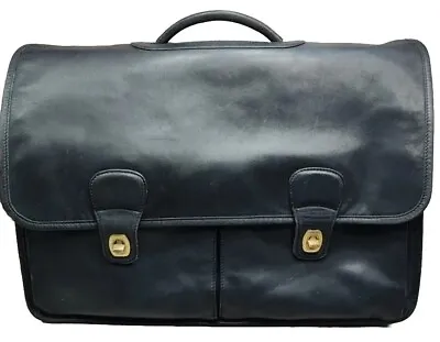 Vintage Coach Bag Briefcase  The Prescott  0532 Leather Attaché Laptop From 1996 • $88