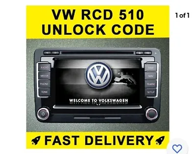 ✅vw Skoda Audi Volkswagen Radio Code - Unlock All Models - Pin Decode Unlock ✅ • £3.49