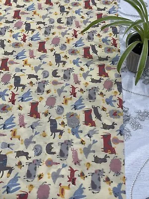 ✅Soft PolyCotton Fabric Children Farm Animals Children Project Furnish Dress • £4.99