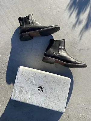 Moma Black Chelsea Boots (Made In Italy) • $180