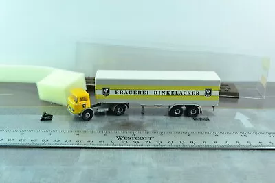 Brekina 4852 Old Timer Mercedes L328 DINKELACKER Brewery Tractor Trailer 1:87 • $17.99