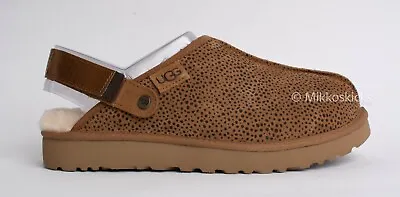 US Size 9 - UGG Women's LANAH Clog Micro Cheetah In Chestnut • $89.30