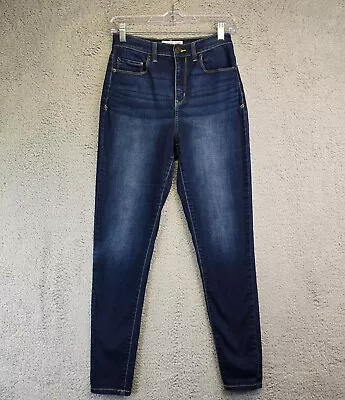 Mudd Jeans Juniors Sz 9 Super High-Rise Dark Wash Skinny Stretchy Y2K Denim • $19.98