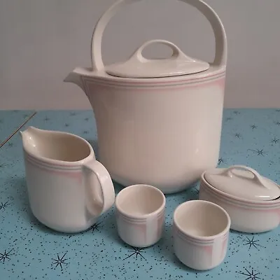 Vintage Midwinter Teapot Milk Jug Condiment Holder And 2 Egg Cups • £12
