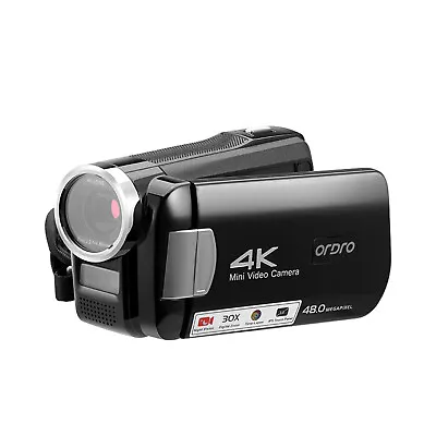ORDRO 30X Zoom HD 4K Camcorder IR Night Vision Video Camera With 3  Touch Screen • $149.99