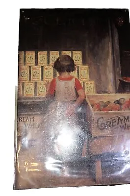 Vintage 1996 Nabisco Cream Of Wheat Advertising Tin Sign Of 1911 Oil Painting • $8.50