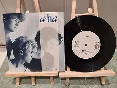 A-ha  A-HA - Take On Me (Orig UK 7  In Blue/Silver Pic Cover - W 9146)   1984 • $12.62