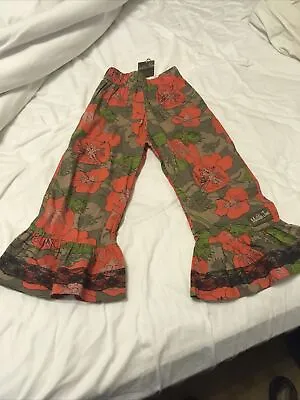 MATILDA JANE VANDER RUFFLES PANTS Poppy Floral Lace You & Me Size 8 NEW W/ TAGS • $19.99