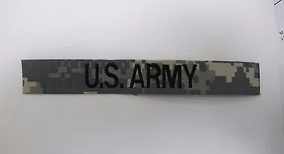 US ARMY ACU DIGITAL CUSTOM EMBROIDER NAME TAPE VARIOUS COLORS Velcro® Option • $4