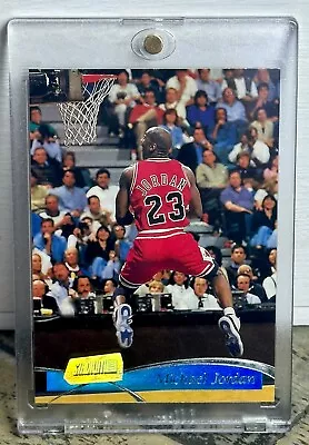 MICHAEL Jordan Card 1996 SP RARE GOLD HOLO FOIL AUTHENTIC BULLS JERSEY #23 • $30.08