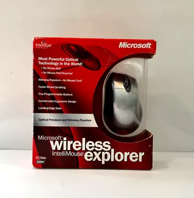 Microsoft Wireless IntelliMouse Explorer IntelliEye MO3-00001 New In Box • $49