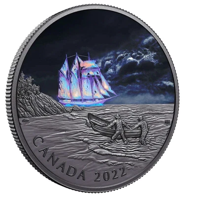 $999 • Buy 2022 $50 Canadian Ghost Ship 5oz Silver Proof Coin