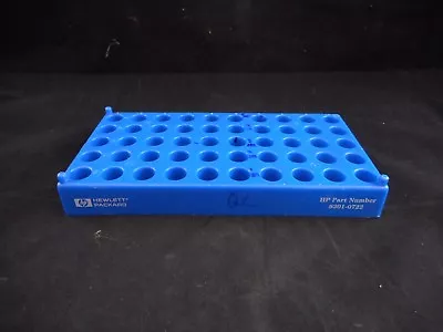 AGILENT-HP Plastic Vial Tube Rack 12mm ID 50-Well Blue 9301-0722 • $10.99