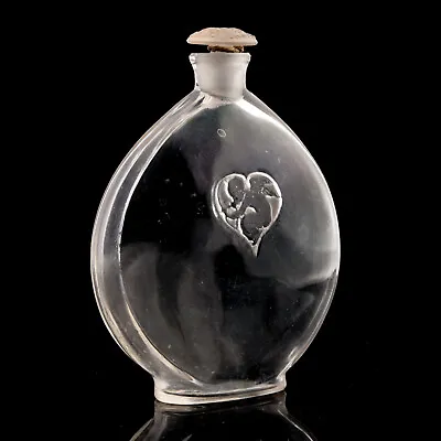 Rene R Lalique L'Amour Dans Le Coeur Vintage Perfume Bottle Pre-War C1920 Signed • $1099.99