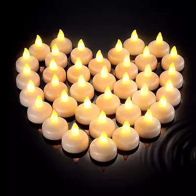 72 Pieces Led Flameless Floating Candles Waterproof Floating Flickering Tealight • $46.99