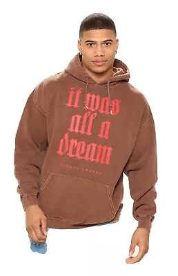 New  It Was All A Dream  Biggie Notorious BIG Hoodie Sweater Men's Medium • $20.99