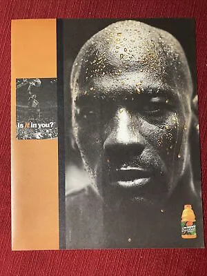 Michael Jordan For Gatorade “Is It In You?” 1999 Print Ad - Great To Frame! • $6.95