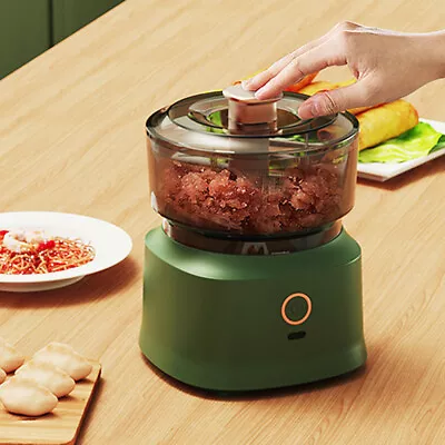 Food Garlic Grinder Electric Garlic Chopper Vegetable Crusher Mincer Grinder AU • $22.17