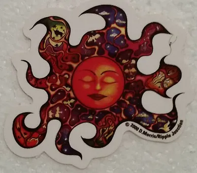 FLOWER POWER--RED SUN FACE DESIGN-NEW-Vintage(2000)Vending Machine Sticker(#317) • $2.99