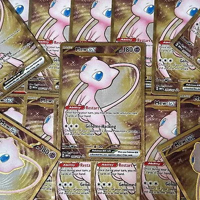 Mew EX 151 UPC Shiny Gold Metal Card Promo 205/165 MEW EN 2023 Pokemon - NM • $6.49