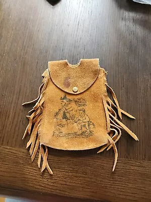 Vintage Toy Childs Western  Leather Canteen Cover • $4