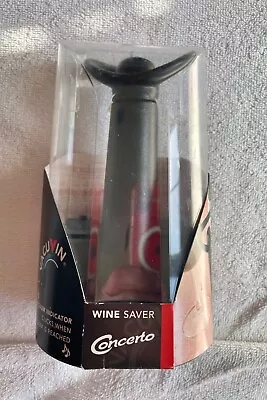 Vacuvin Concerto Wine Saver - Vacuum Pump With Two Wine Stoppers • $19.95