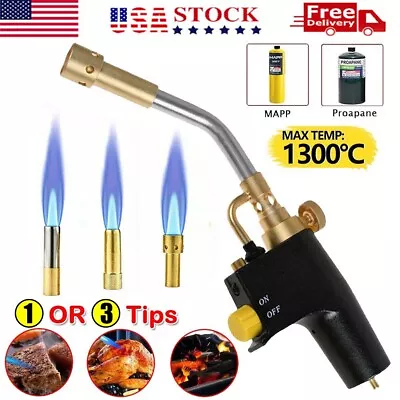 Professional Mapp/Map Propane Torch Welding Soldering Brazing Gas Plumbing Kit • $32