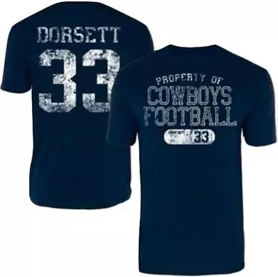 Dallas Cowboys Men's Navy Dorsett #33 Player Archer T-shirt • $24.99