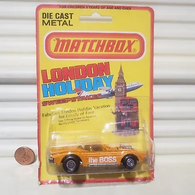 LESNEY MATCHBOX 1981 MB11D BOSS MUSTANG Unpainted METAL BASE C9 New In BubblPack • $29.95