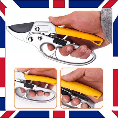 Pruning Shears Strong Garden Hand Pruner Scissors Secateurs Cutter Plants Tools • £4.27