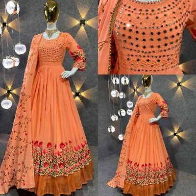 $102.33 • Buy Pakistani Suit Salwar Kameez Indian Kurti Anarkali Wedding Gown Party Wear Dress