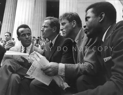 $23.79 • Buy SIDNEY POITIER HARRY BELAFONTE 1963 Civil Rights  One Of A Kind LARGE 11  PHOTO