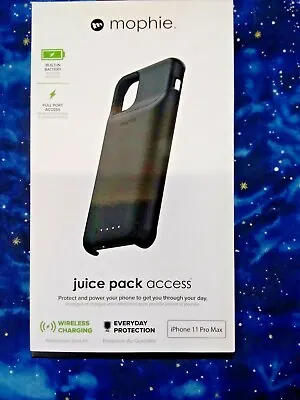 Mophie Juice Pack Access Protective Battery Case For IPhone 11 Pro Max - Black • $19.95