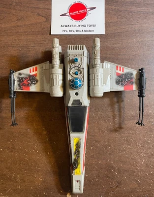 $112.46 • Buy 1978 Battle Damaged X-Wing Fighter Complete Vintage Star Wars Vehicle